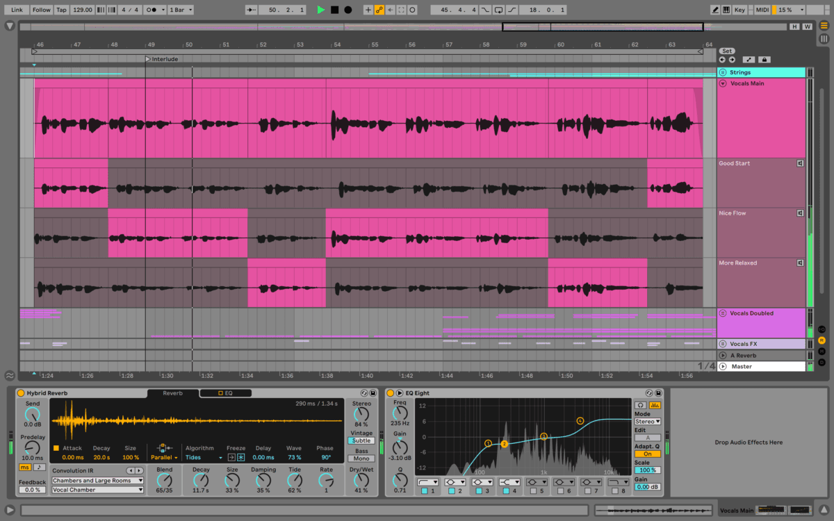 comping in ableton live 11